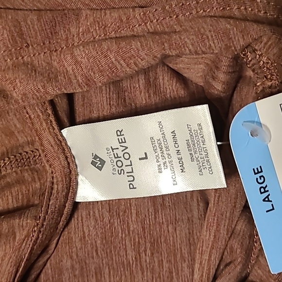 Members Mark womens L Soft Pullover, relaxed fit, 4 way stretch, lightweight NWT - Picture 3 of 9